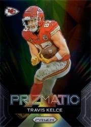 2023 Panini Prizm Prizmatic Travis Kelce #10 card