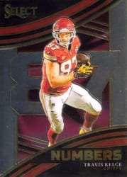 2023 Panini Select Select Numbers Travis Kelce #24 card