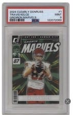 2024 Clearly Donruss Gridiron Marvels Travis Kelce #1 card