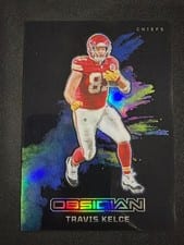 2024 Panini Obsidian Black Color Blast Travis Kelce #21 card