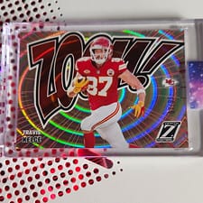 2024 Panini Zenith Zoom Red Travis Kelce #8 card