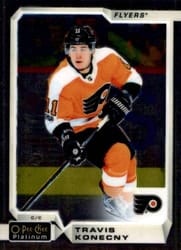 2018-19 O-Pee-Chee Platinum Base Set Travis Konecny #79 card