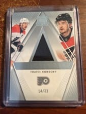2023-24 Upper Deck The Cup Trilaterals Jersey Travis Konecny #TL-TK card
