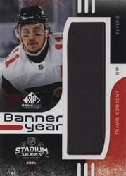 2024-25 SP Game Used 2024 Stadium Series Banner Year Relics Travis Konecny #BYSS-TK card