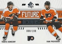 2019-20 SP Authentic Base Set Travis Konecny/Ivan Provorov #138 card