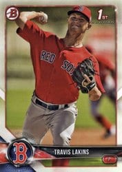 2018 Bowman Prospects Travis Lakins #BP139 card