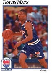 1991-92 Hoops Base Set Travis Mays #184 card