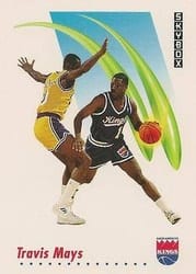 1991-92 SkyBox Base Set Travis Mays #248 card