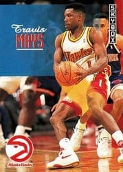 1992-93 SkyBox Base Set Travis Mays #376 card