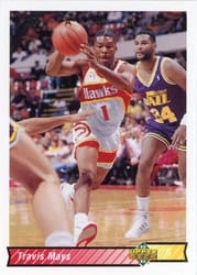 1992-93 Upper Deck Base Set Travis Mays #233 card