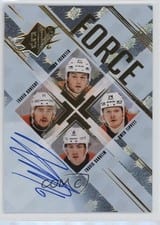 2024-25 SPx Force Autograph Parallel Travis Sanheim #SF-FKTS card