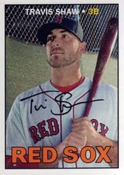 2016 Topps Heritage Base Set Travis Shaw #503 card