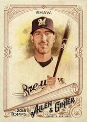 2018 Topps Allen & Ginter Base Set Travis Shaw #246 card