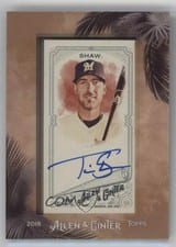 2018 Topps Allen & Ginter Framed Mini Autographs Travis Shaw #MA-TV card