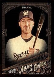 2018 Topps Allen & Ginter X Base Set Travis Shaw #246 card