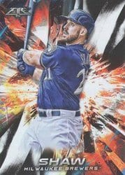 2018 Topps Fire Base Set Travis Shaw #127 card
