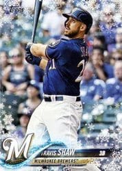 2018 Topps Holiday Base Set Travis Shaw #HMW198 card