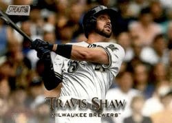 2019 Stadium Club Base Set Travis Shaw #196 card