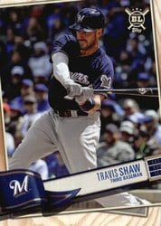 2019 Topps Big League Base Set Travis Shaw #172 card