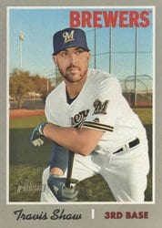 2019 Topps Heritage Base Set Travis Shaw #231 card