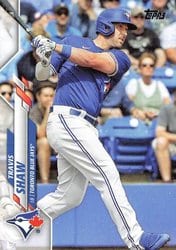 2020 Topps Update Base Set Travis Shaw #U-170 card