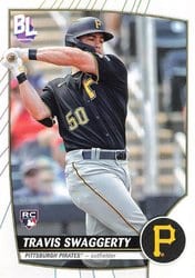 2023 Topps Big League Base Set Travis Swaggerty #14 card