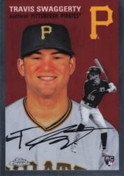 2023 Topps Chrome Platinum Anniversary Base Set Travis Swaggerty #27 card