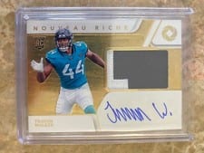 2022 Panini Gold Standard Nouveau Riche Patch Autograph Travon Walker #NRP-TWA card