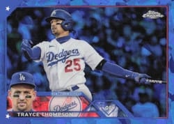 2023 Topps Chrome Sapphire Edition Base Set Trayce Thompson #343 card