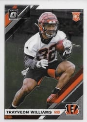 2019 Donruss Optic Base Set Trayveon Williams #143 card