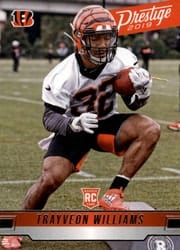 2019 Panini Prestige Base Set Trayveon Williams #261 card