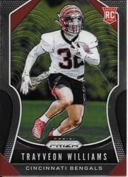 2019 Panini Prizm Base Set Trayveon Williams #329 card