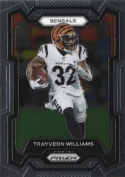 2023 Panini Prizm Base Set Trayveon Williams #59 card