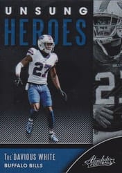 2020 Panini Absolute Unsung Heroes Tre'Davious White #3 card