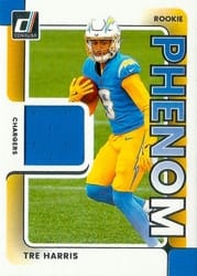 2025 Donruss Rookie Phenom Jerseys Tre Harris #RPJ-THS card