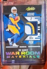 2025 Panini Absolute War Room Materials Tre Harris #WRM-THS card
