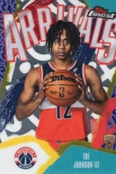 2025-26 Finest Arrivals Tre Johnson III #A-6 card