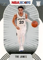 2020-21 Hoops Winter Base Set Tre Jones #208 card