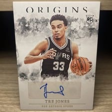2020-21 Panini Origins Rookie Autographs Tre Jones #RA-JON card