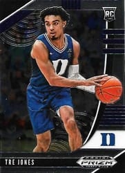 2020 Panini Prizm Draft Picks Base Set Tre Jones #37 card