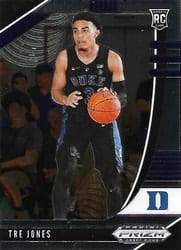 2020 Panini Prizm Draft Picks Base Set Tre Jones #77 card