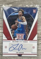 2021-22 Panini Chronicles Hometown Heroes Rookie Auto Tre Mann #HHR-TRE card
