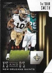2018 Panini Playbook X's and O's Tre'Quan Smith #34 card