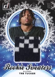 2023 Donruss Rookie Holiday Sweater Relics Tre Tucker #HS-TTU card