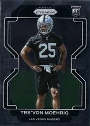 2021 Panini Prizm Base Set Tre'von Moehrig #393 card