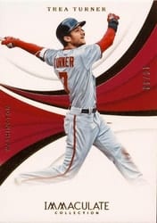 2018 Panini Immaculate Collection Base Set Trea Turner #75 card