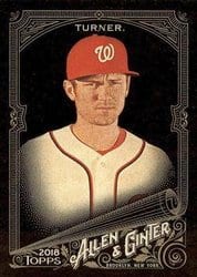 2018 Topps Allen & Ginter X Base Set Trea Turner #39 card