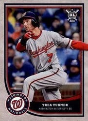 2018 Topps Big League Base Set Trea Turner #182 card