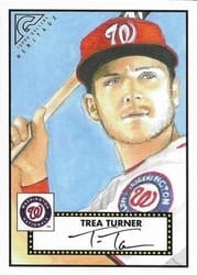 2018 Topps Gallery Heritage Trea Turner #H-30 card