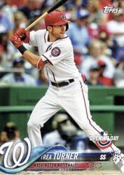2018 Topps Opening Day Base Set Trea Turner #110 card